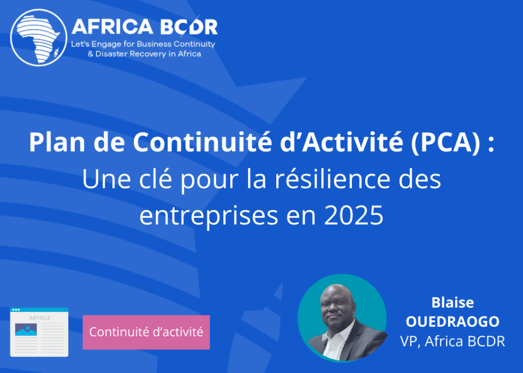 Plan de continuité d'activité pour renforcer la résilience des entreprises