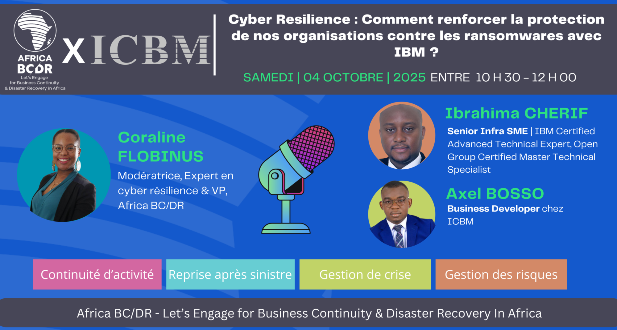 Affiche du webinaire Cyber-résilience avec IBM